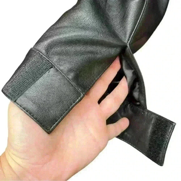 Vintage Helline Germany 100% Leather Women’s Motorcycle Biker Jacket EUR sz 40 - Picture 7 of 15